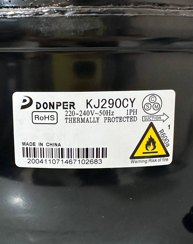 کمپرسور یخچال دانپر KJ290CY قدرت1/3 گاز R600